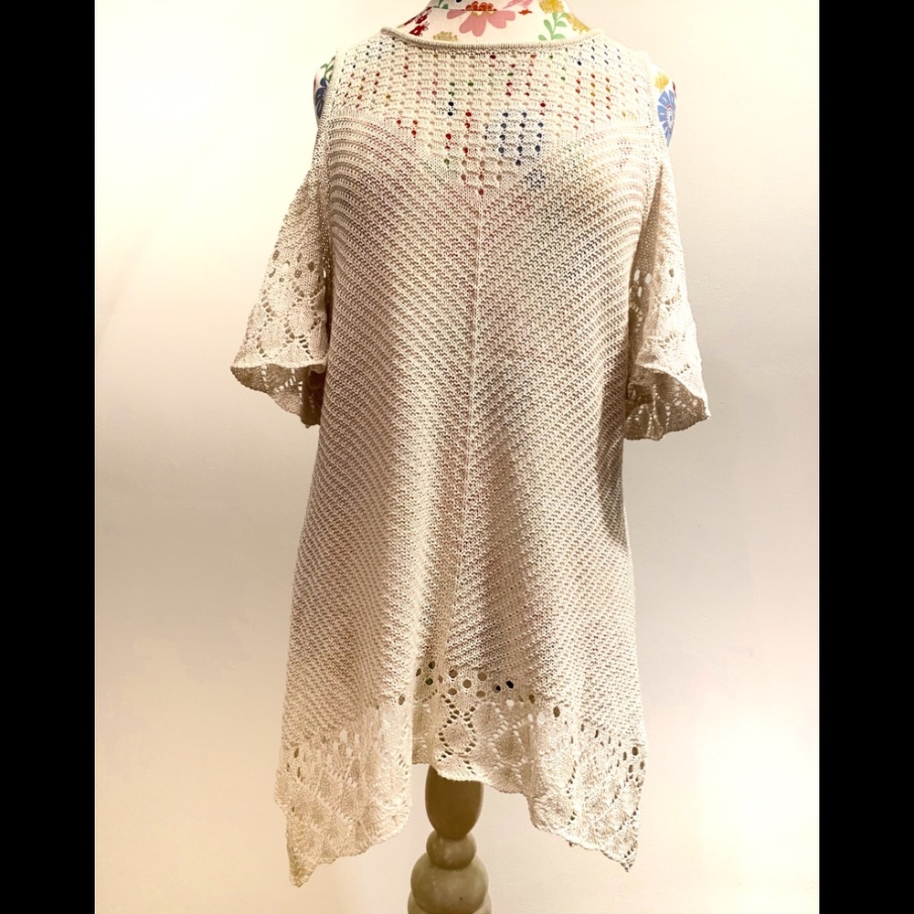 Lauren Conrad Cold Shoulder Crochet Top